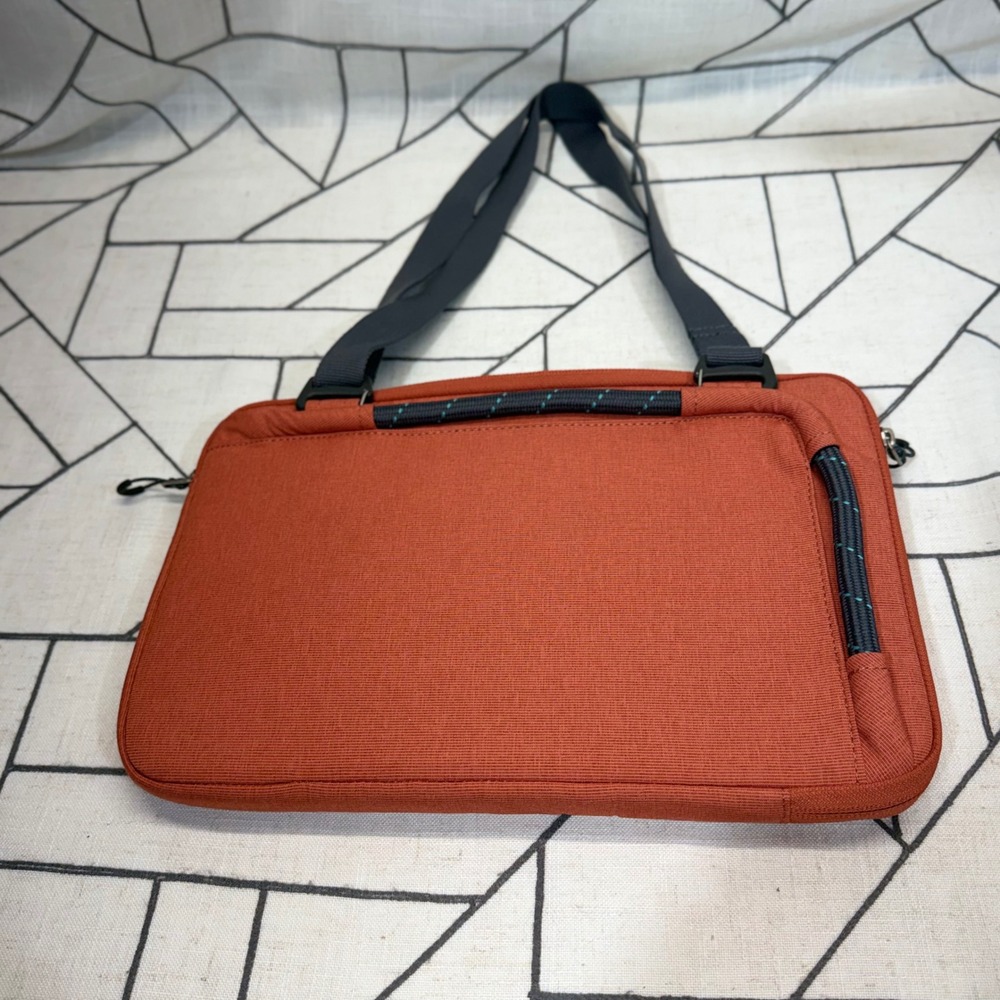 STM Laptop Sleeve Bag 11" Rust Orange Slim Crossbody Tech Case